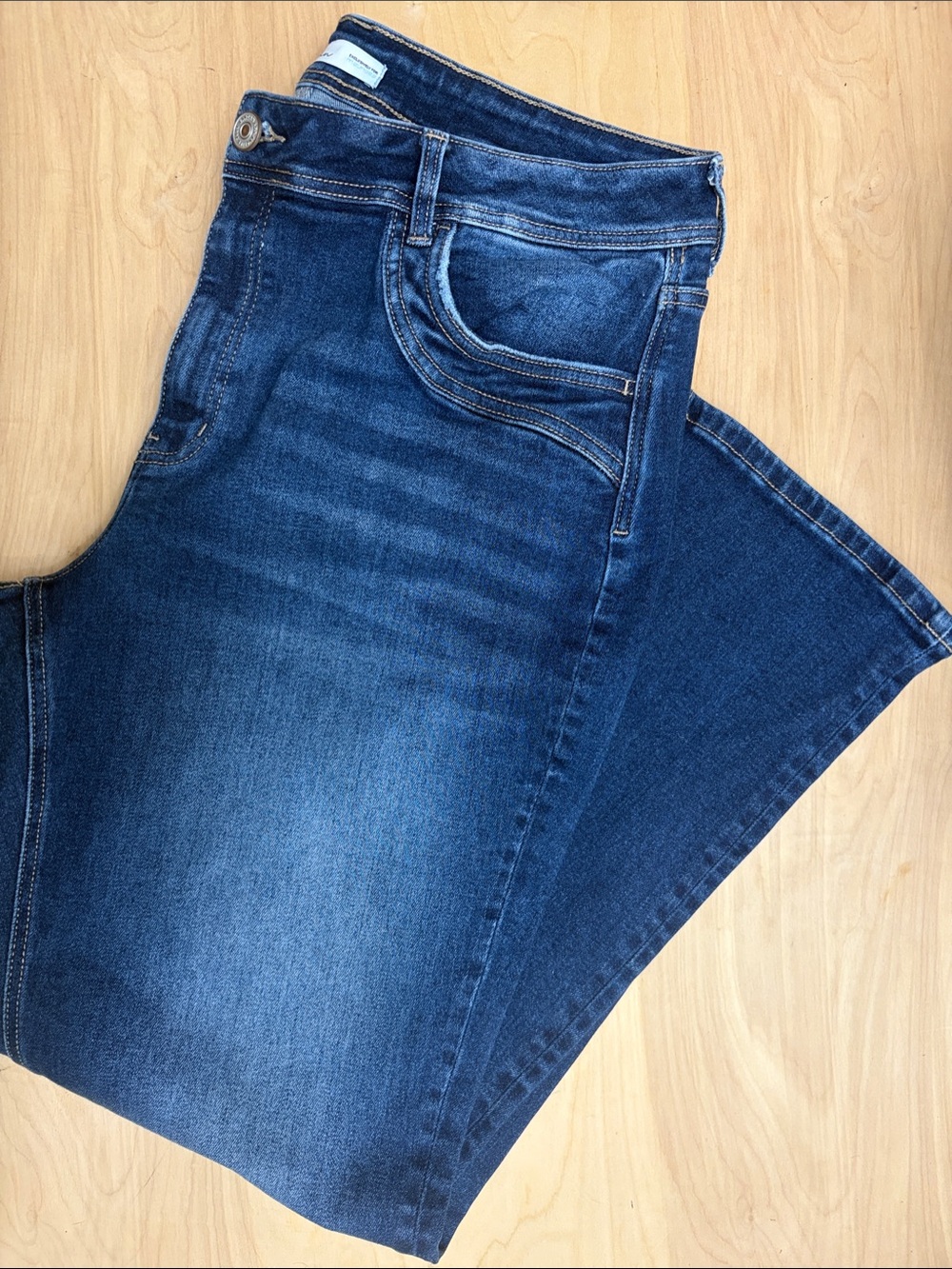 KanCan Classic Straight Leg Jeans in Deep Blue Wash